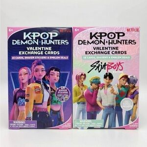 KPOP Demon Hunters Valentine Exchange Cards 2 packages